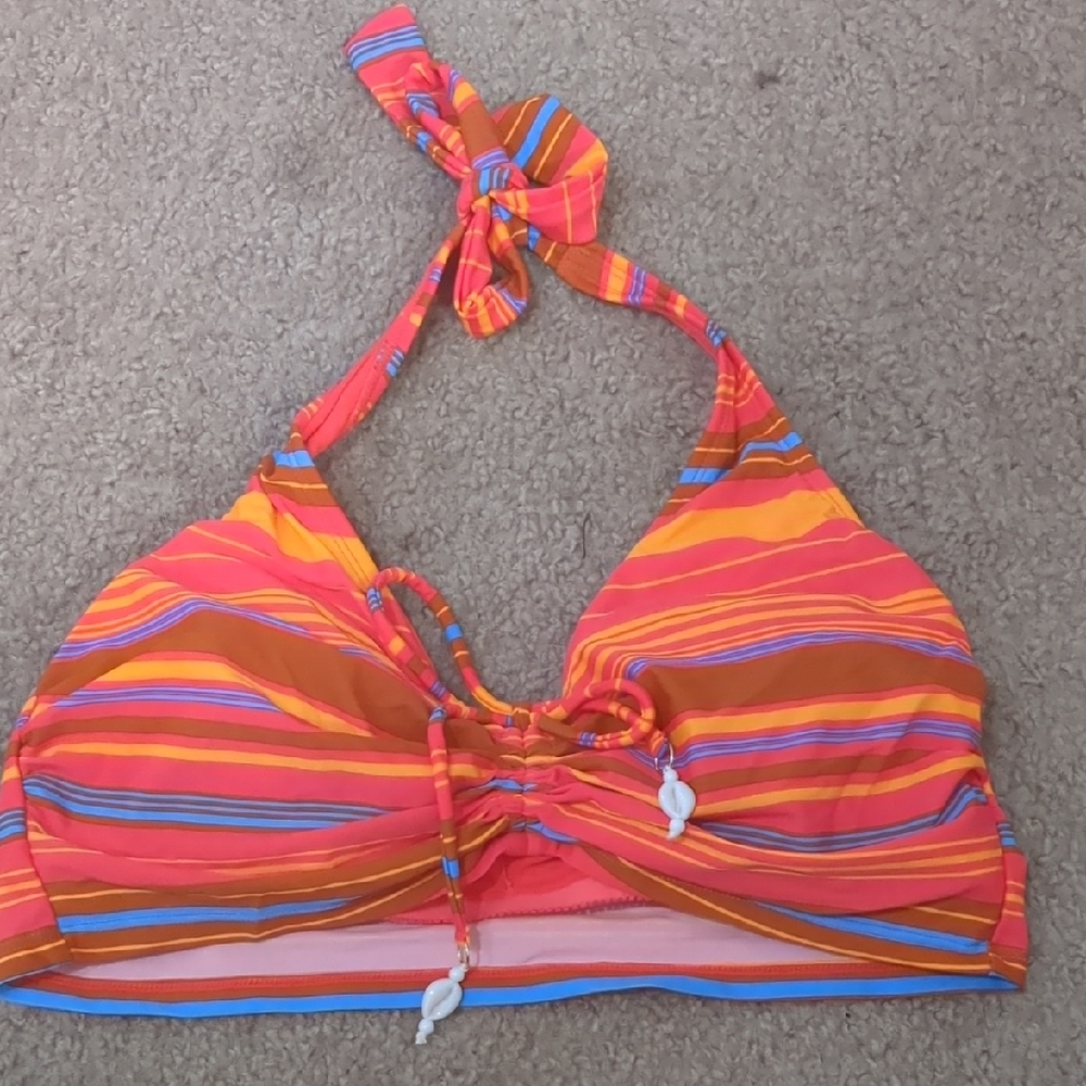 Wild Fable Multicolor Striped Bikini Top